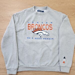 Denver Broncos Collab Sweatshirt Be A Good Person Embroidered Double Sided Med
